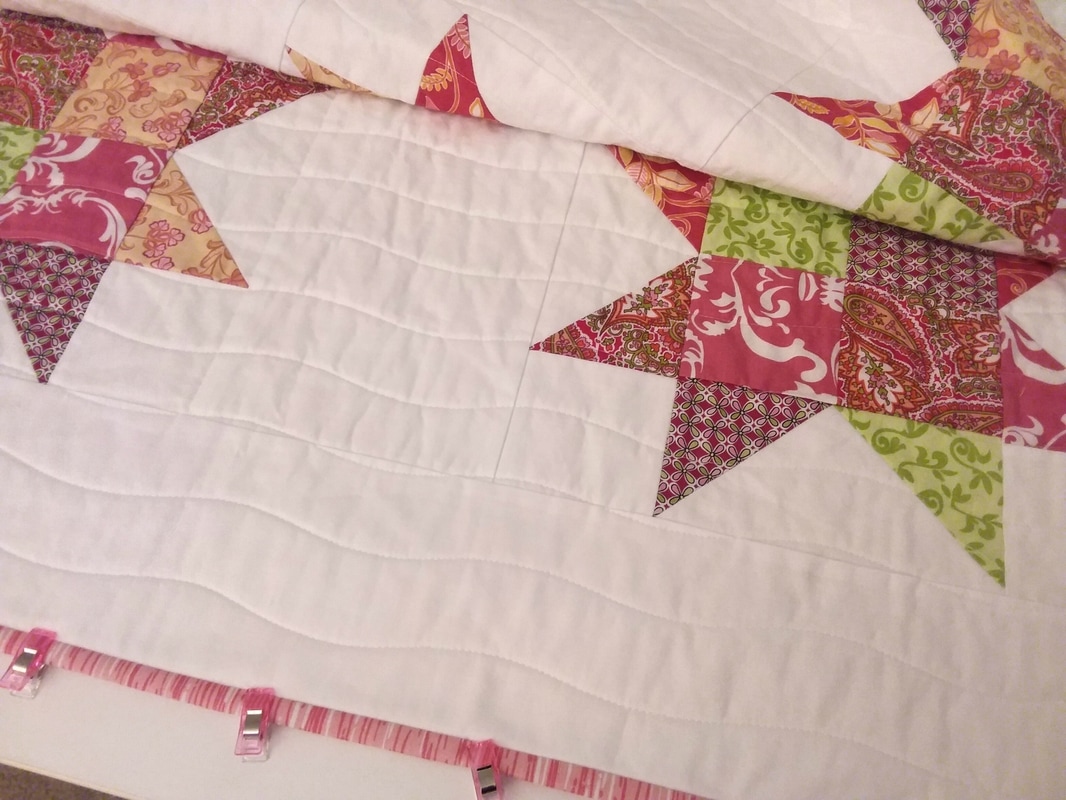 Handmade Pink Star Quilt, Simply Handmade